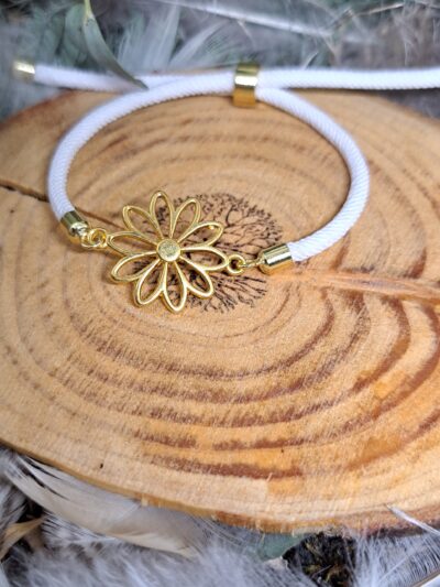 BRACELET CORDON FLEUR