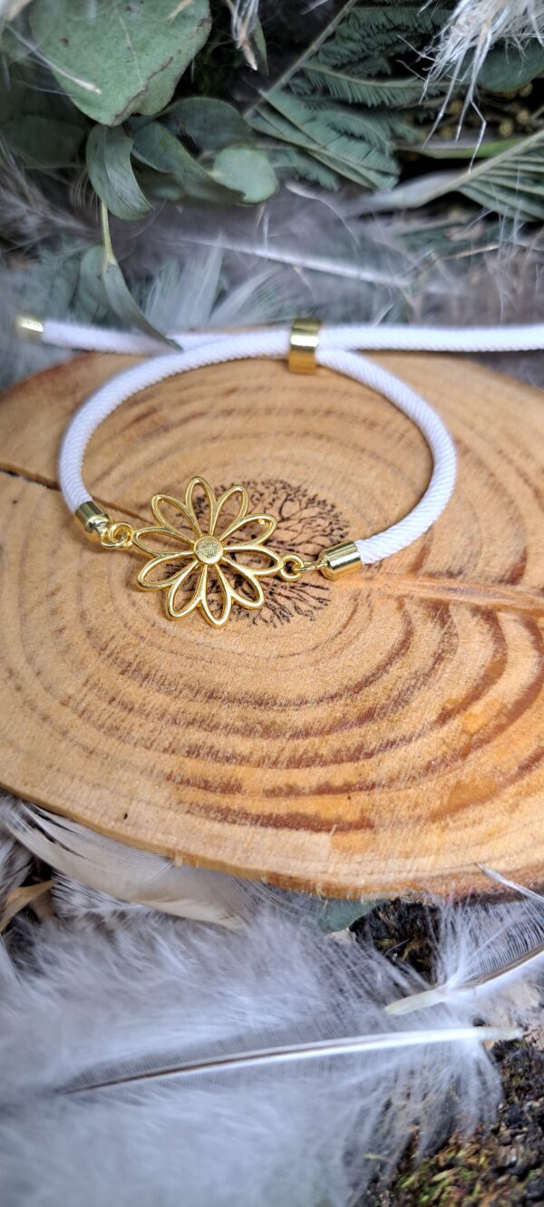 BRACELET CORDON FLEUR