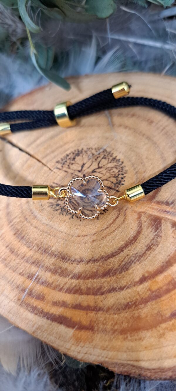 BRACELET CORDON FLEUR DE LA CHANCE – Image 2
