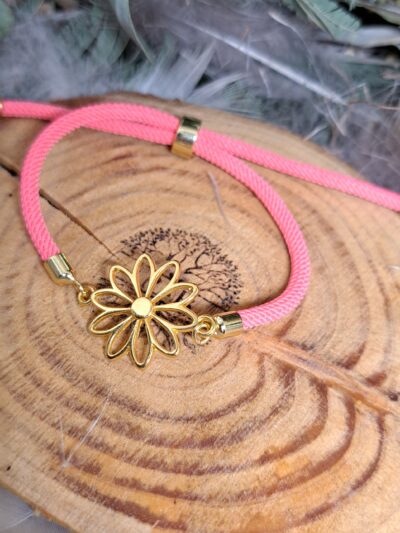 BRACELET CORDON FLEUR