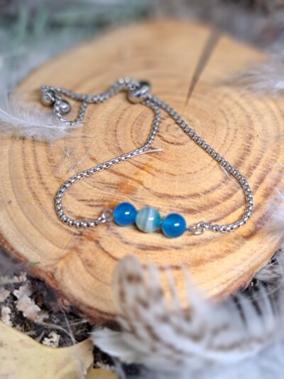 BRACELET CHAINE ET PERLES