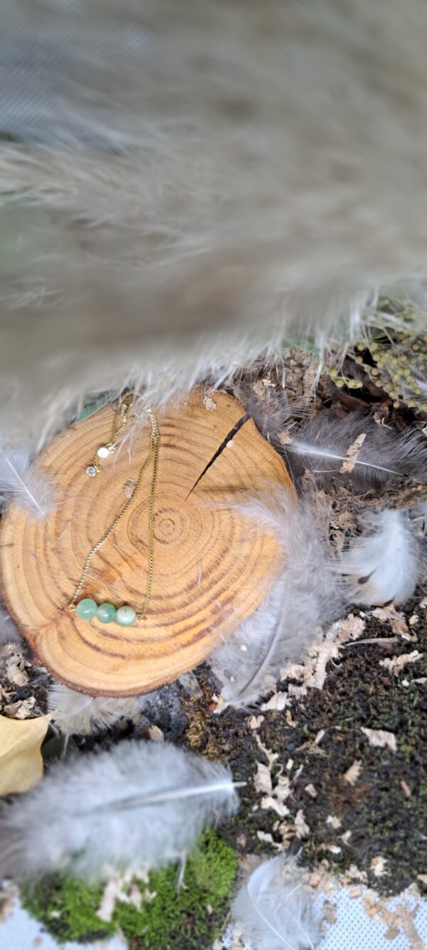 BRACELET CHAINE ET PERLES – Image 3