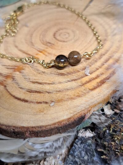 BRACELET CHAINE ET PERLES