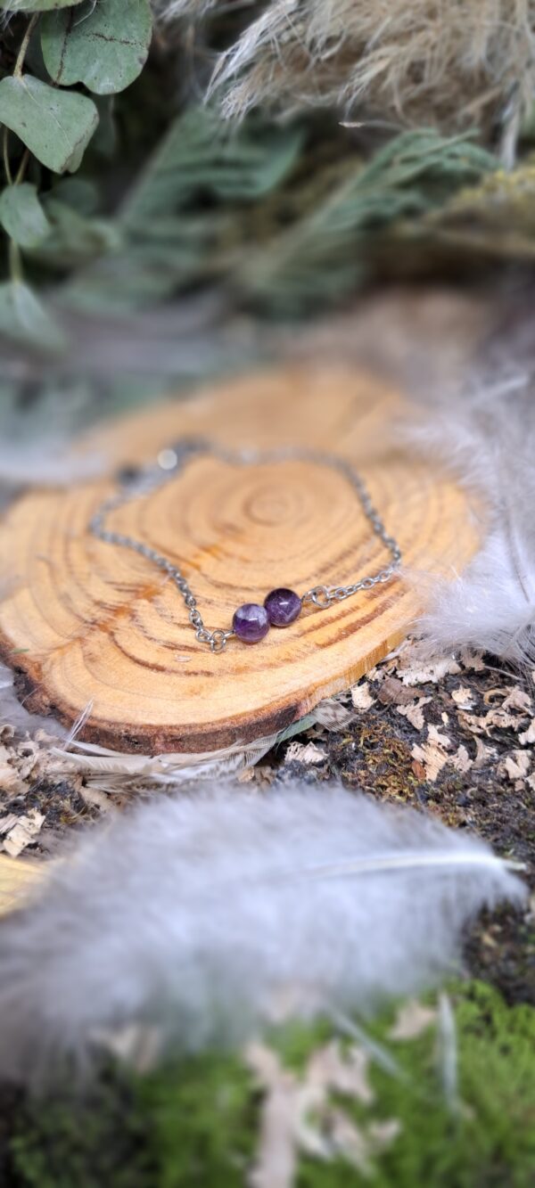 BRACELET CHAINE ET PERLES – Image 3