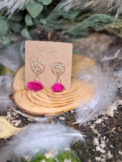 BOUCLES D'OREILLES FLEURS