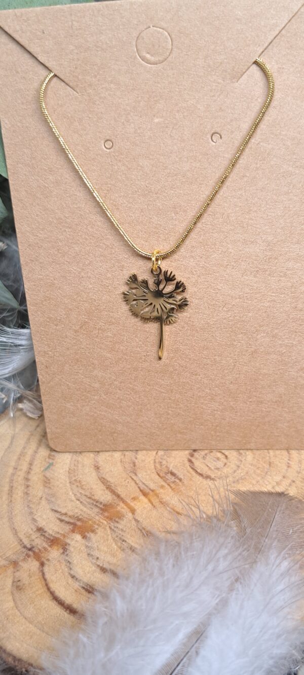 Chaine et Pendentif Pissenlit – Image 3