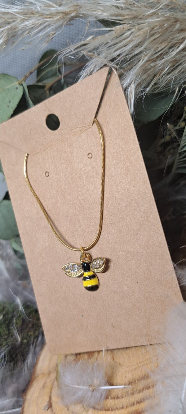 Chaine et Pendentif Abeille – Image 2