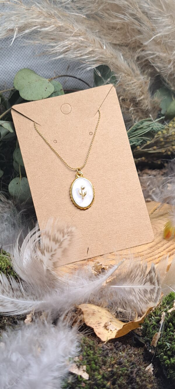 Chaine et Pendentif Fleur – Image 2