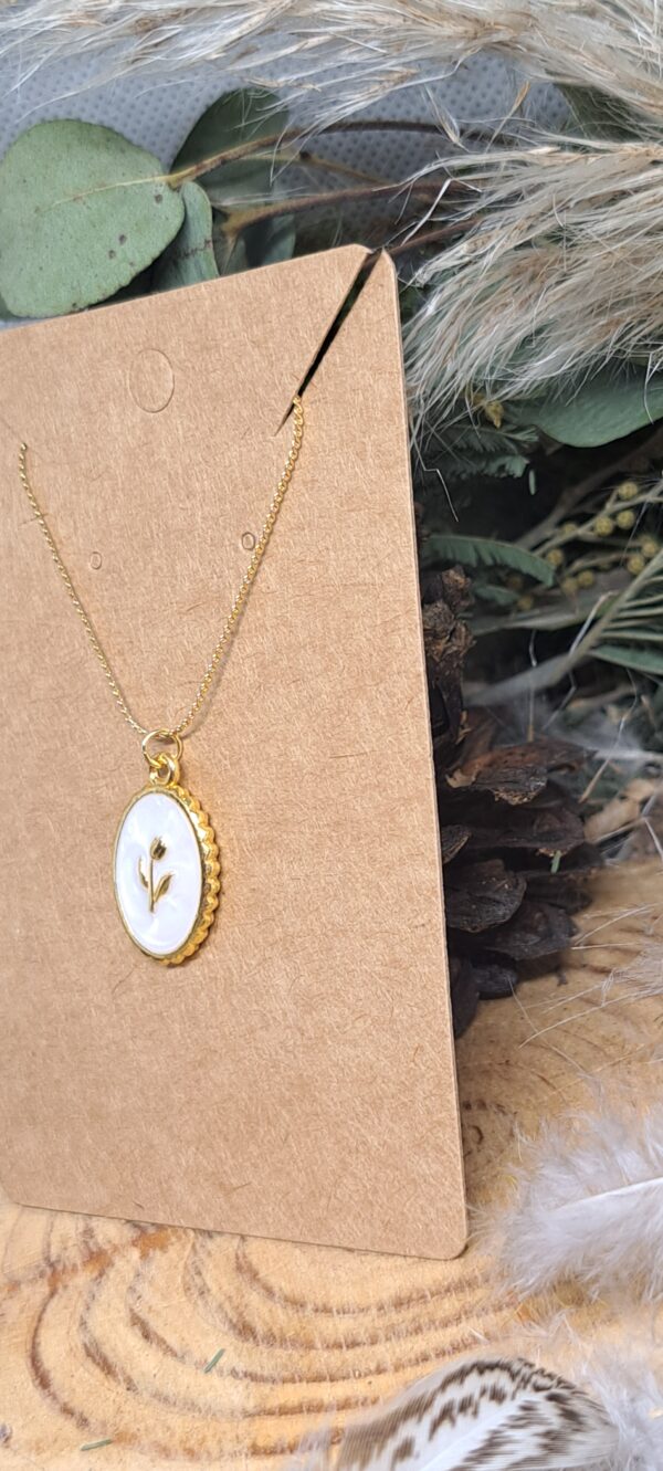 Chaine et Pendentif Fleur – Image 3