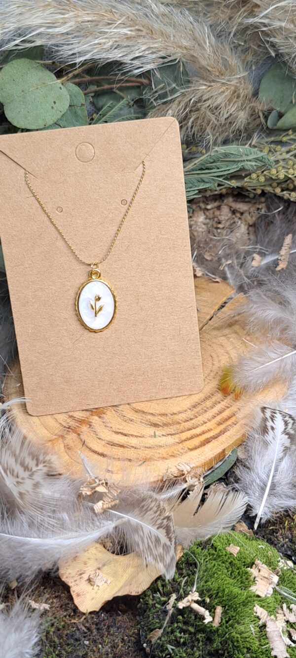 Chaine et Pendentif Fleur
