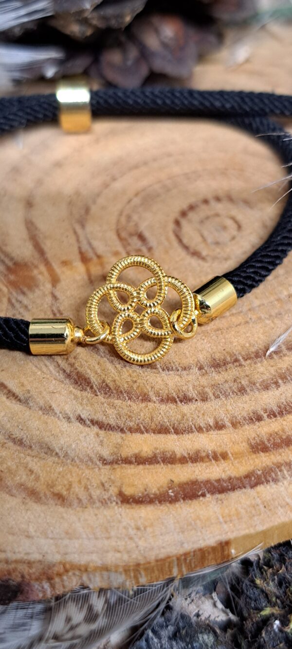 BRACELET CORDON FLEUR GRAPHIQUE – Image 4
