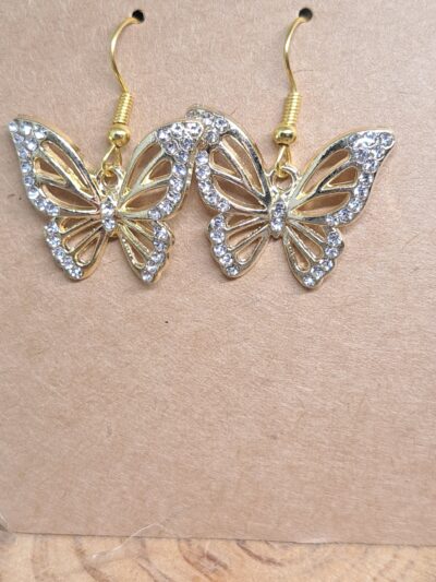 BOUCLE D'OREILLES PAPILLON