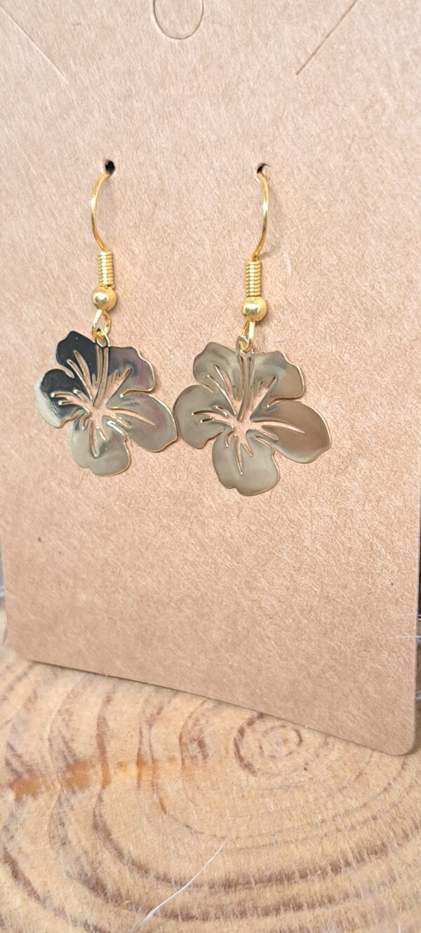 BOUCLE D'OREILLES FLEURS – Image 2