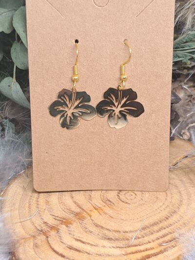 BOUCLE D'OREILLES FLEURS