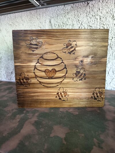 Dessous de plat ruche et abeilles