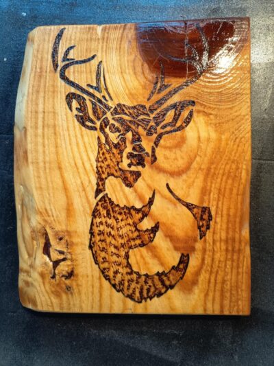Planche décorative Buste de cerf