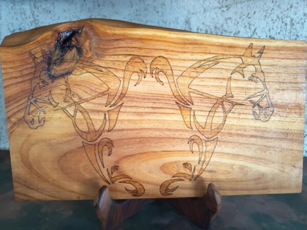 Planche décorative cheval