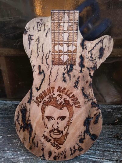 Planche décorative commémoration Johnny