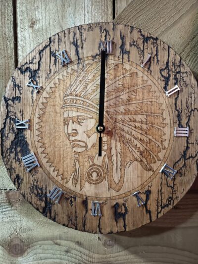 Horloge murale chef indien
